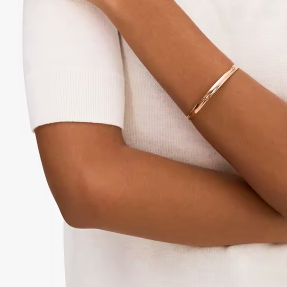 KATE SPADE • Stop And Smell The Roses Idiom Bangle Bracelet - Picture 3 of 6